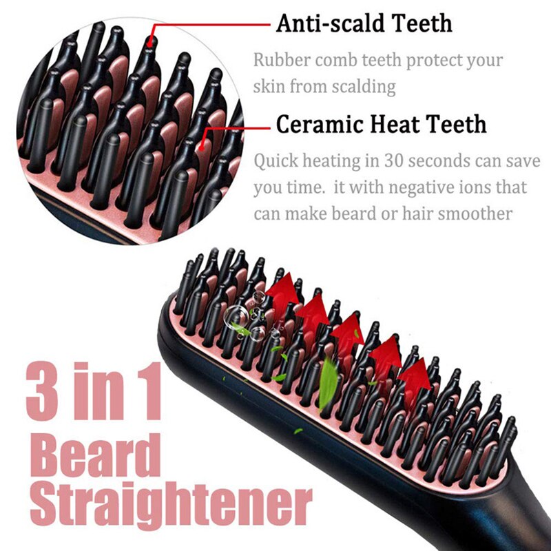 Hair Straightener Brush Men Beard Hair Straightener 3 Hair Straightener Brush Men Beard Hair Straightener 3