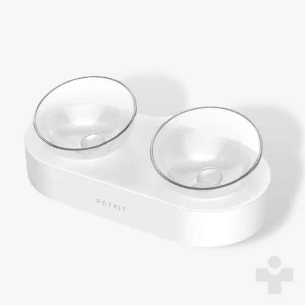 Pet Bowl Feeding Dishes Adjustable Double Feeder Bowls