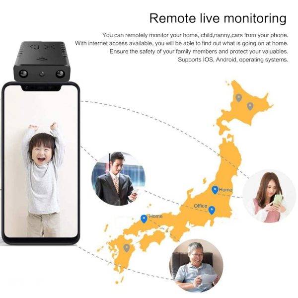 HD 1080P Wifi XD Mini Camcorder Night Vision secrect Micro Camera Motion Detection 2