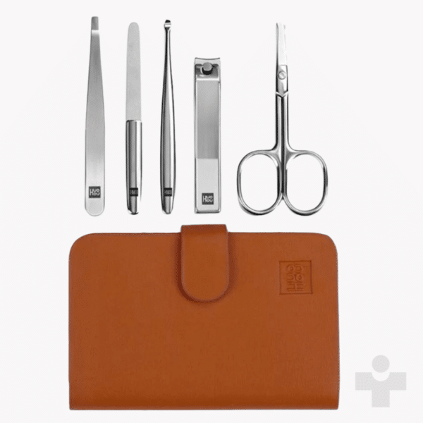 5PCS/Set Stainless Steel Nail Clipper Beauty Scissors Tweezer Curette Stainless Steel Nail Clippers Set