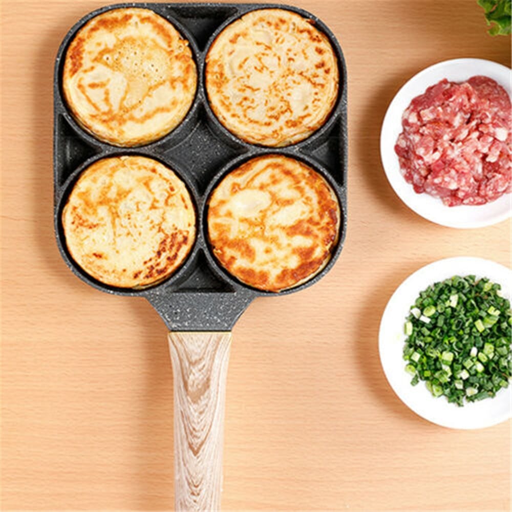 Four-hole Frying Pot Pan Thickened Omelet Pan Non-stick Egg Pancake Steak Pan Cooking Egg Ham Pans Breakfast Maker Cookware 3 Four-hole Frying Pot Pan Thickened Omelet Pan Non-stick Egg Pancake Steak Pan Cooking Egg Ham Pans Breakfast Maker Cookware 3