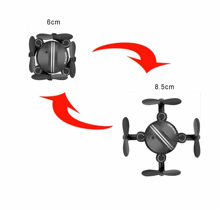 Mini RC Quadcopter 3D UFO Nano Quadcopter with Headless Model Foldable Drone  2