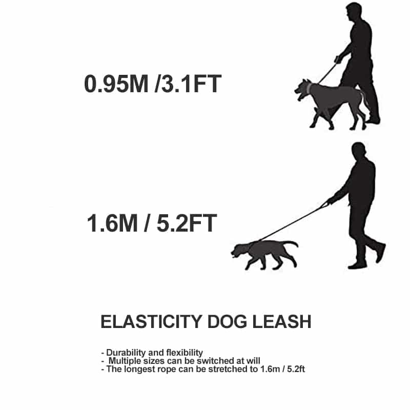 Quality Dog Leash Adjustable Reflective Comfortable Non-slip Handle Lock System Elastic Pet Leash For Small Medium Dogs 6 Quality Dog Leash Adjustable Reflective Comfortable Non-slip Handle Lock System Elastic Pet Leash For Small Medium Dogs 6