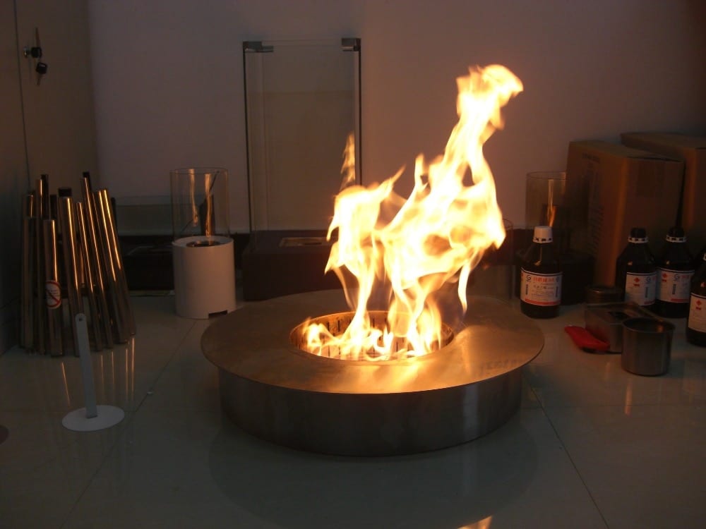 8 liter round ethanol burner outdoor Fireplace 2