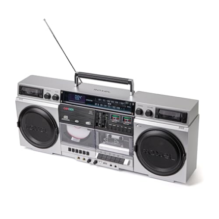 Roxel Camden retro boombox silver image 2