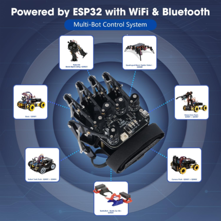 ESP32 motion sensing glove kit
