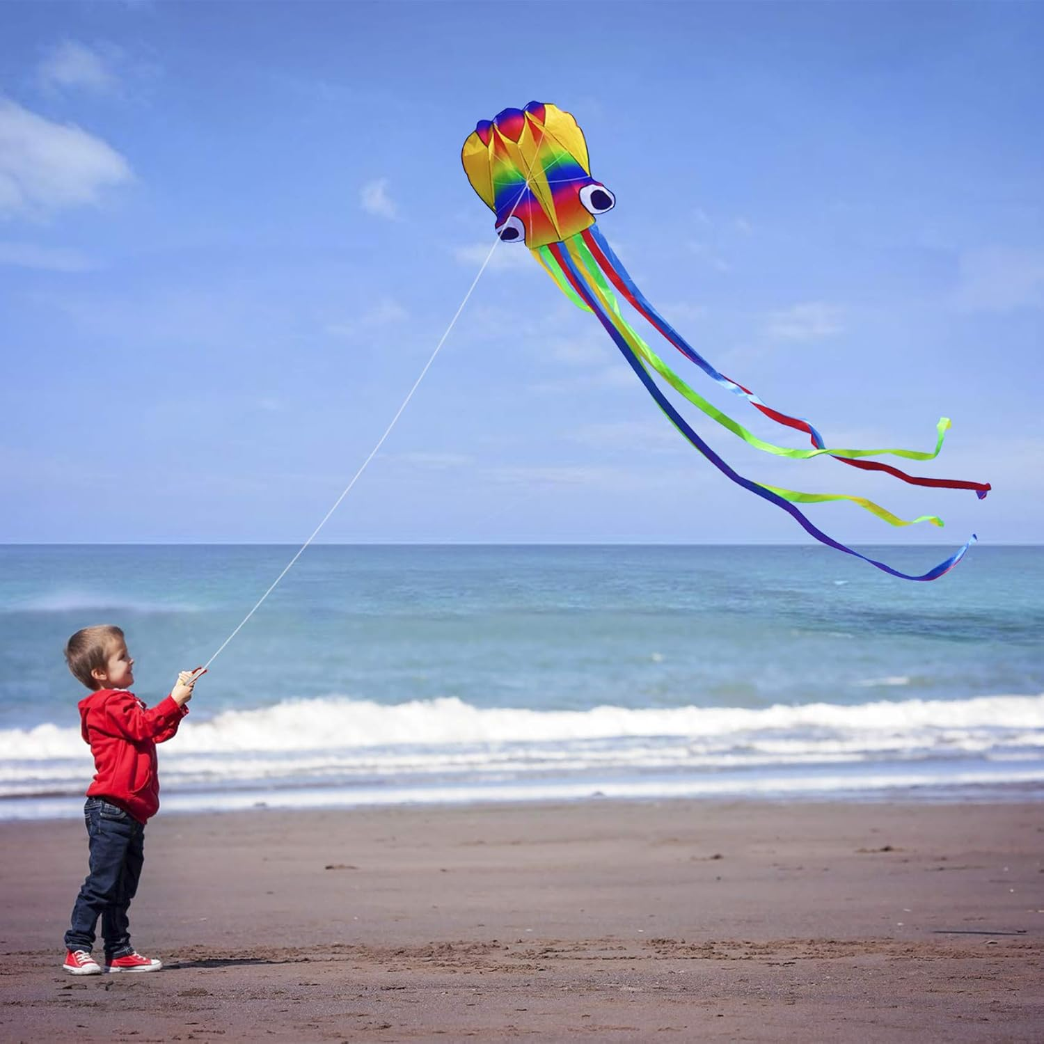71fn-LL9PL._AC_SL1500_.jpg Octopus kite flying image