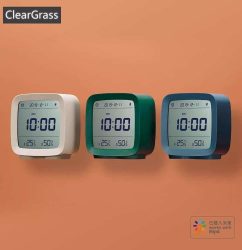 Cleargrass Bluetooth Alarm Clock smart Control Temperature Humidity Display LCD 2