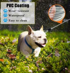 Bite Resistant Steel Wire Dog Leash Heavy Duty Comfortable Handle No Tangle Pet Leash For Small Medium Large Dogs 2