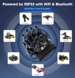 ESP32 motion sensing glove kit